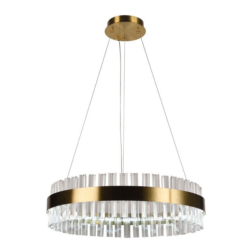 Кришталева підвісна LED люстра з регулюванням яскравості LED/40W/230V 3000-6500K + пульт дистанційного керування