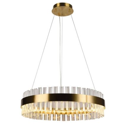 Кришталева підвісна LED люстра з регулюванням яскравості LED/40W/230V 3000-6500K + пульт дистанційного керування