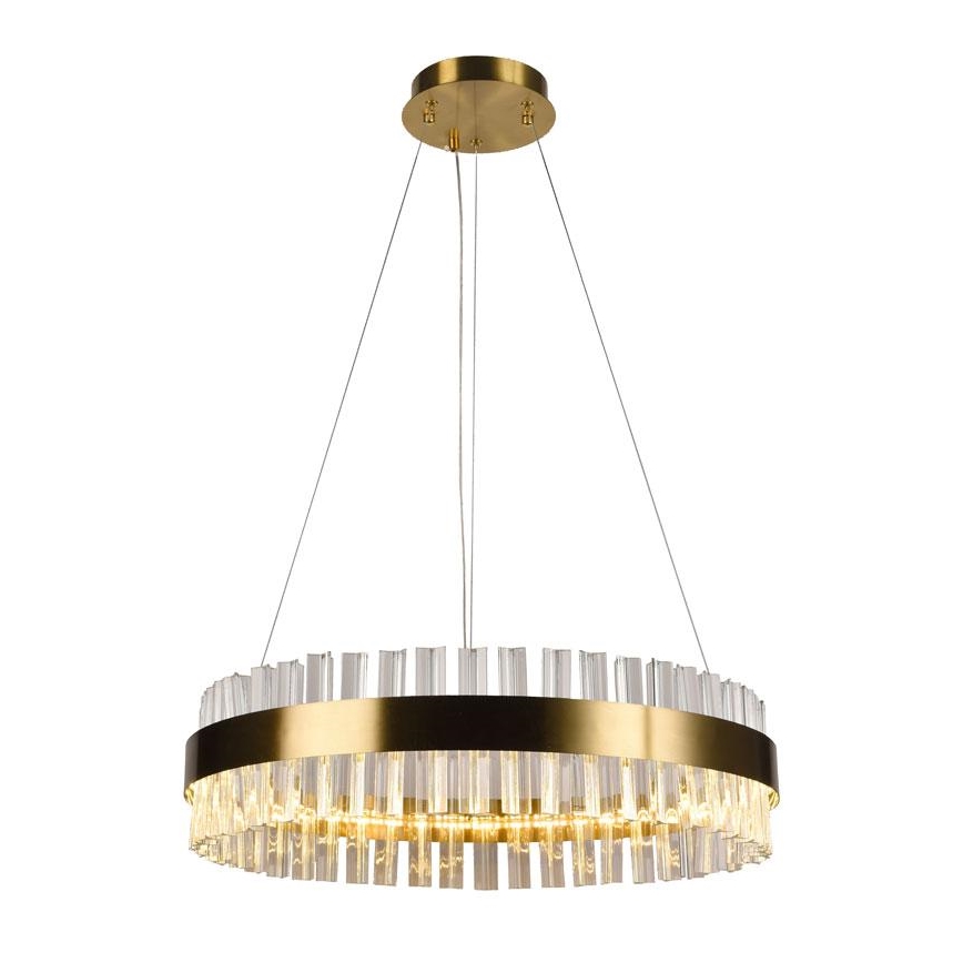 Кришталева підвісна LED люстра з регулюванням яскравості LED/40W/230V 3000-6500K + пульт дистанційного керування