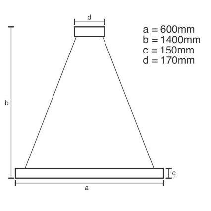 Кришталева підвісна LED люстра з регулюванням яскравості LED/40W/230V 3000-6500K + пульт дистанційного керування