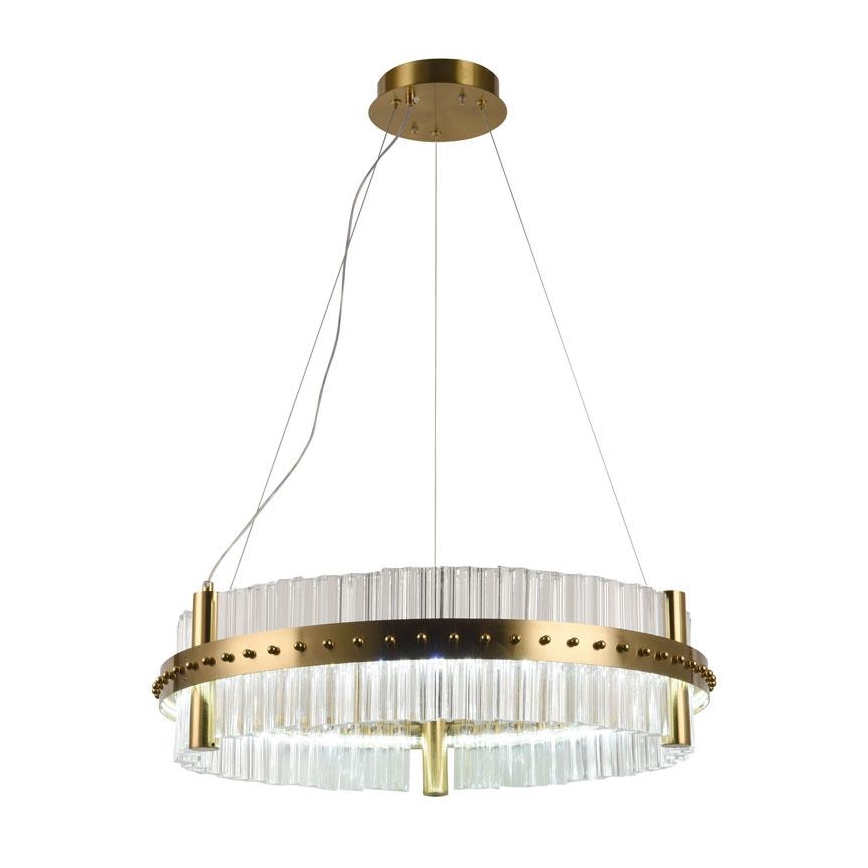 Кришталева підвісна LED люстра з регулюванням яскравості LED/40W/230V 3000-6500K + пульт дистанційного керування