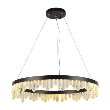 Кришталева підвісна LED люстра з регулюванням яскравості LED/40W/230V 3000-6500K + пульт дистанційного керування
