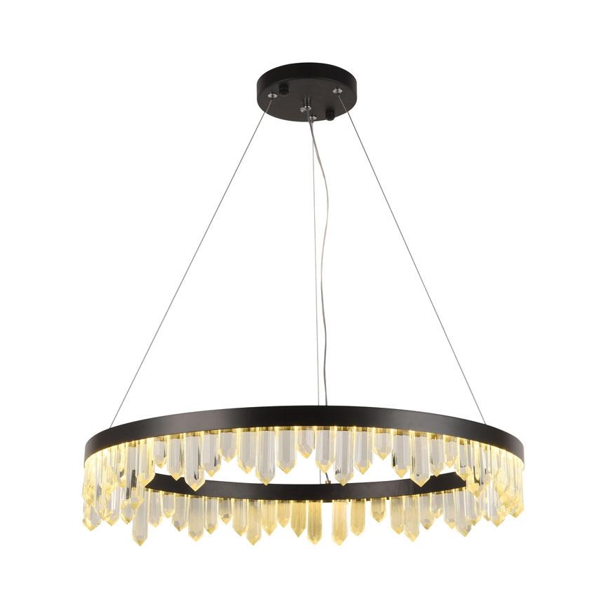Кришталева підвісна LED люстра з регулюванням яскравості LED/40W/230V 3000-6500K + пульт дистанційного керування