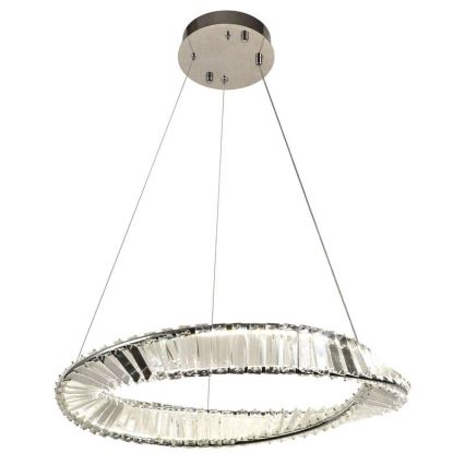 Кришталева підвісна LED люстра з регулюванням яскравості LED/40W/230V 3000-6500K + пульт дистанційного керування