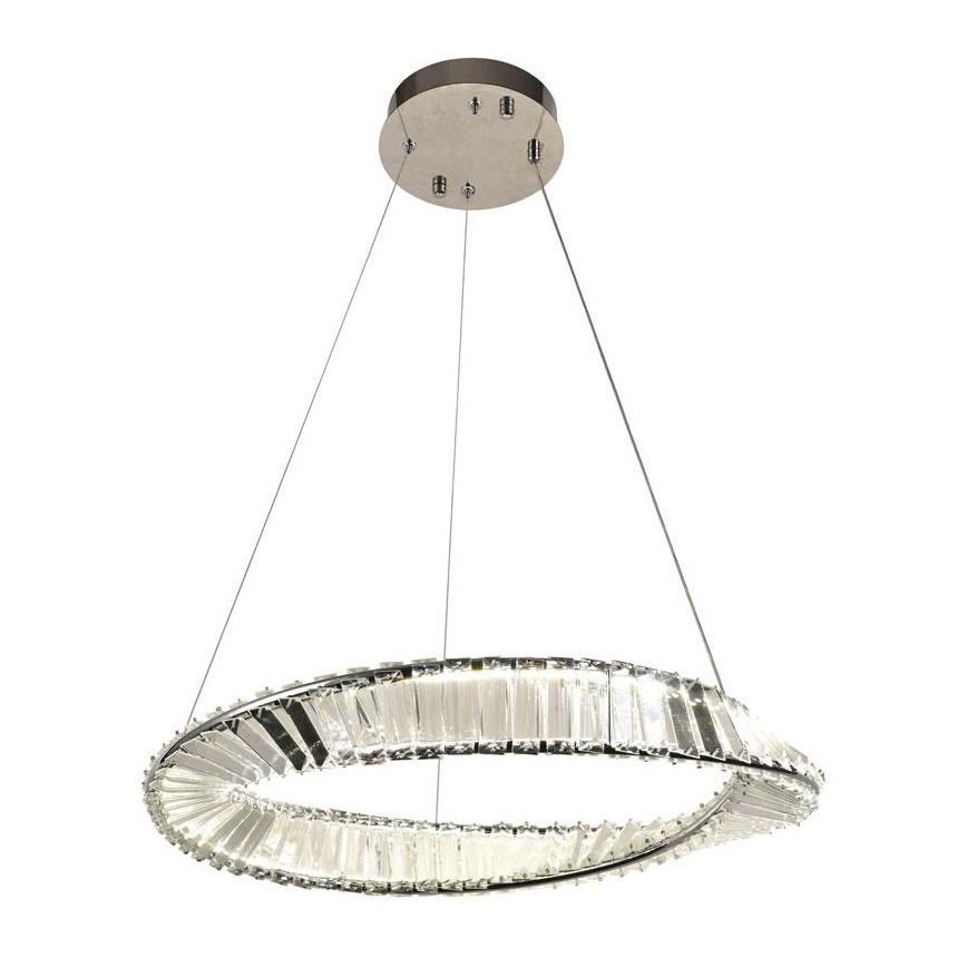 Кришталева підвісна LED люстра з регулюванням яскравості LED/40W/230V 3000-6500K + пульт дистанційного керування