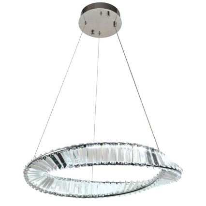 Кришталева підвісна LED люстра з регулюванням яскравості LED/40W/230V 3000-6500K + пульт дистанційного керування