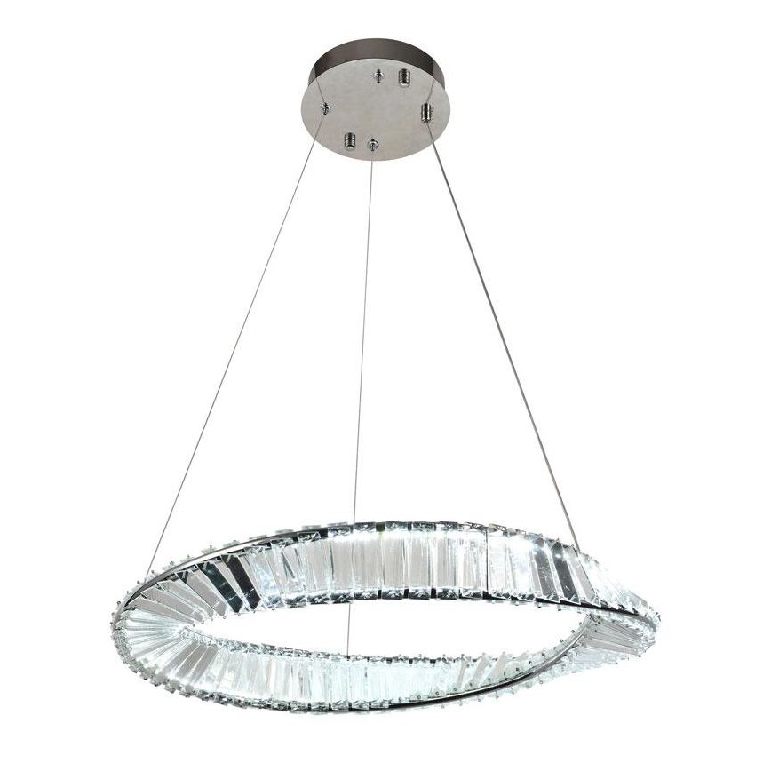 Кришталева підвісна LED люстра з регулюванням яскравості LED/40W/230V 3000-6500K + пульт дистанційного керування