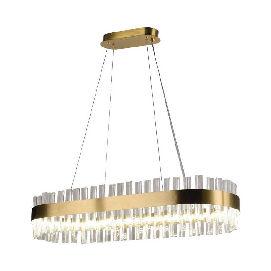 Кришталева підвісна LED люстра з регулюванням яскравості LED/45W/230V 3000-6500K + пульт дистанційного керування
