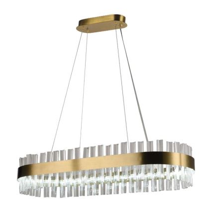 Кришталева підвісна LED люстра з регулюванням яскравості LED/45W/230V 3000-6500K + пульт дистанційного керування