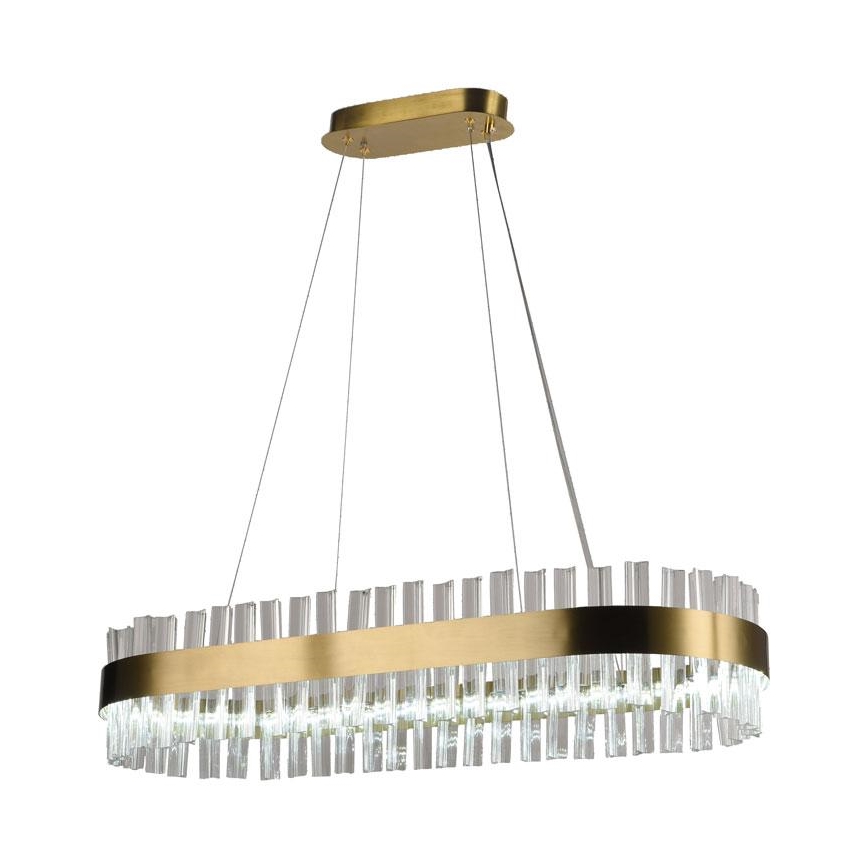 Кришталева підвісна LED люстра з регулюванням яскравості LED/45W/230V 3000-6500K + пульт дистанційного керування