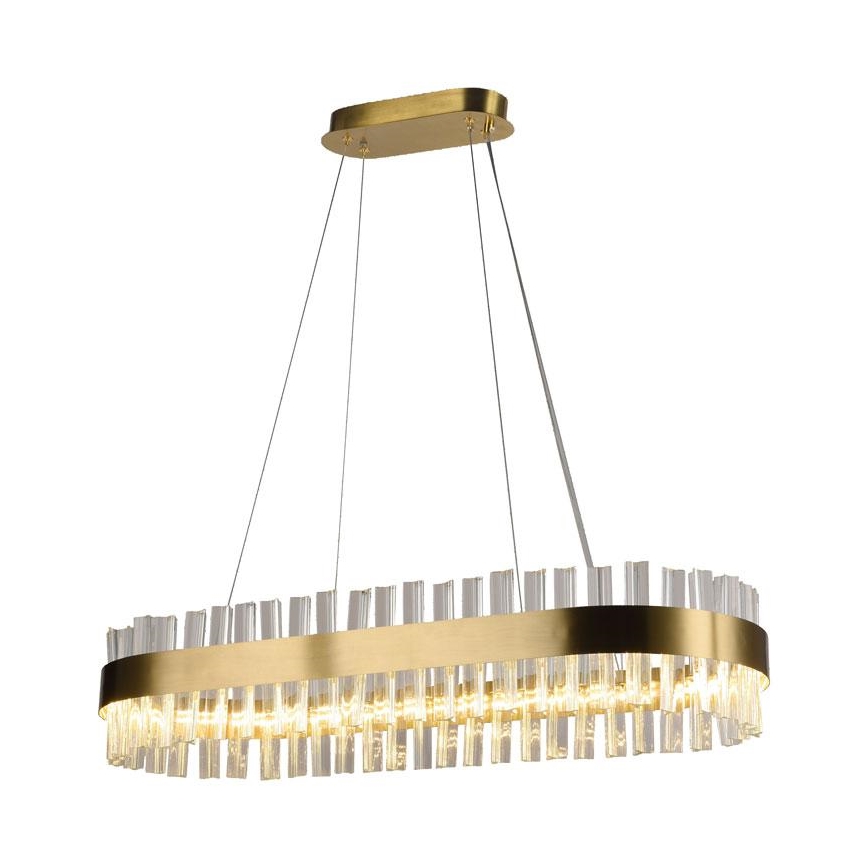 Кришталева підвісна LED люстра з регулюванням яскравості LED/45W/230V 3000-6500K + пульт дистанційного керування