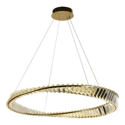 Кришталева підвісна LED люстра з регулюванням яскравості LED/50W/230V 3000-6500K + пульт дистанційного керування