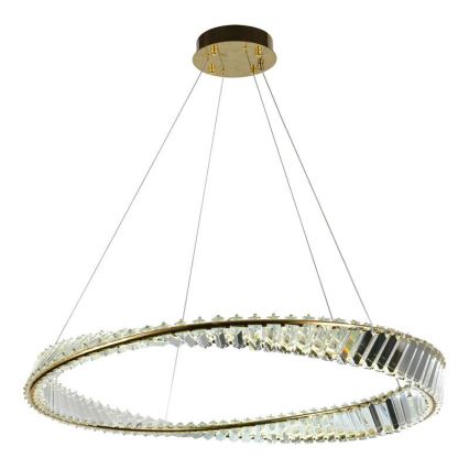 Кришталева підвісна LED люстра з регулюванням яскравості LED/50W/230V 3000-6500K + пульт дистанційного керування