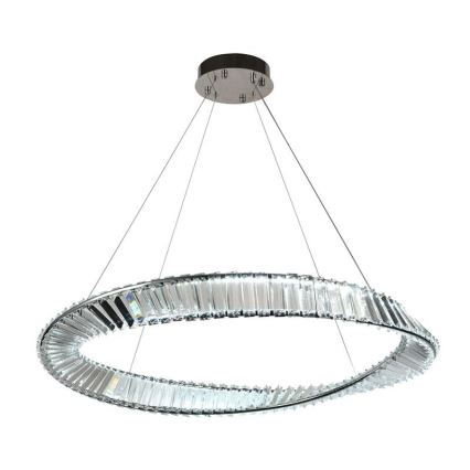 Кришталева підвісна LED люстра з регулюванням яскравості LED/50W/230V 3000-6500K + пульт дистанційного керування
