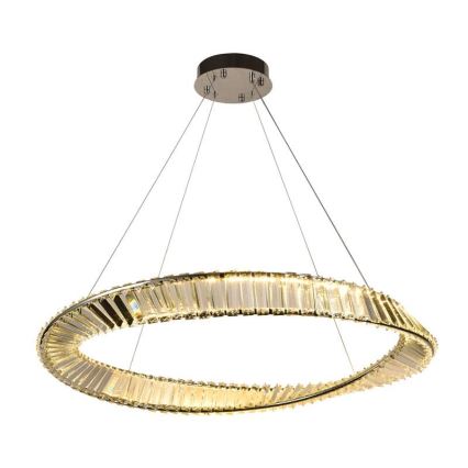 Кришталева підвісна LED люстра з регулюванням яскравості LED/50W/230V 3000-6500K + пульт дистанційного керування