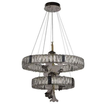 Кришталева підвісна LED люстра з регулюванням яскравості LED/70W/230V 3000-6500K + пульт дистанційного керування