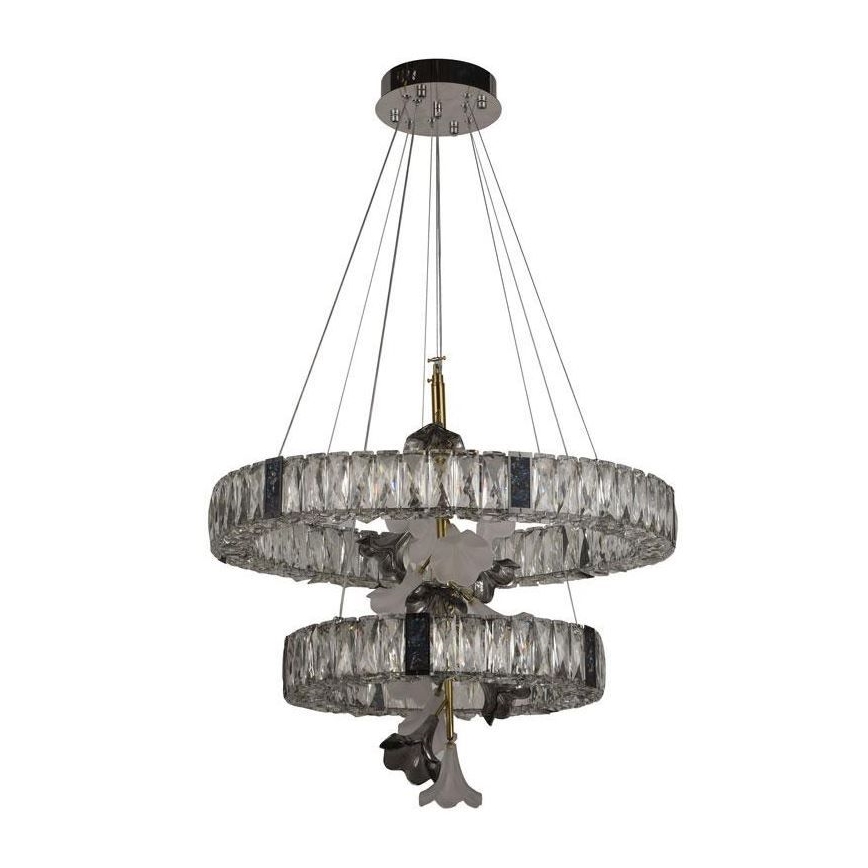 Кришталева підвісна LED люстра з регулюванням яскравості LED/70W/230V 3000-6500K + пульт дистанційного керування