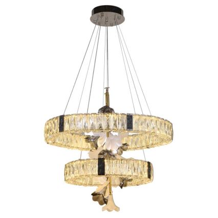 Кришталева підвісна LED люстра з регулюванням яскравості LED/70W/230V 3000-6500K + пульт дистанційного керування