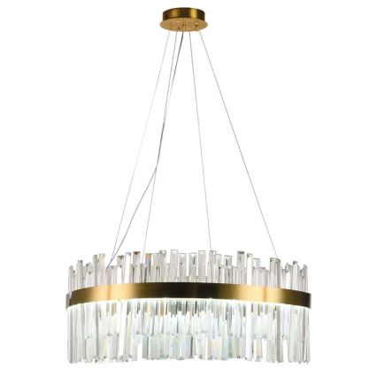 Кришталева підвісна LED люстра з регулюванням яскравості LED/80W/230V 3000-6500K + пульт дистанційного керування