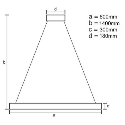 Кришталева підвісна LED люстра з регулюванням яскравості LED/80W/230V 3000-6500K + пульт дистанційного керування