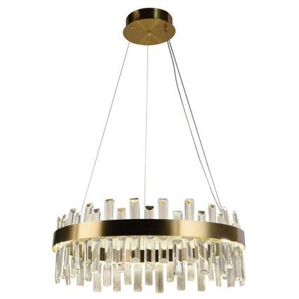 Кришталева підвісна LED люстра з регулюванням яскравості LED/80W/230V 3000-6500K + пульт дистанційного керування