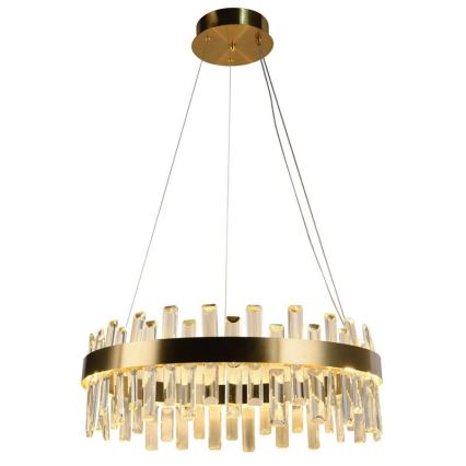 Кришталева підвісна LED люстра з регулюванням яскравості LED/80W/230V 3000-6500K + пульт дистанційного керування