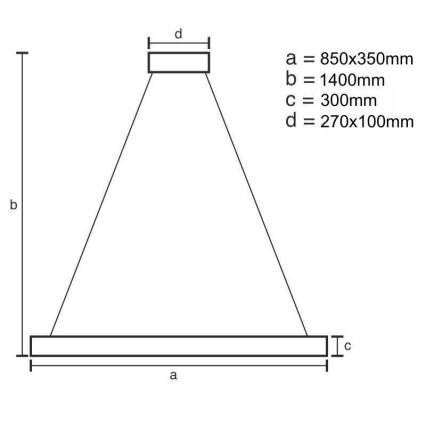 Кришталева підвісна LED люстра з регулюванням яскравості LED/90W/230V 3000-6500K + пульт дистанційного керування