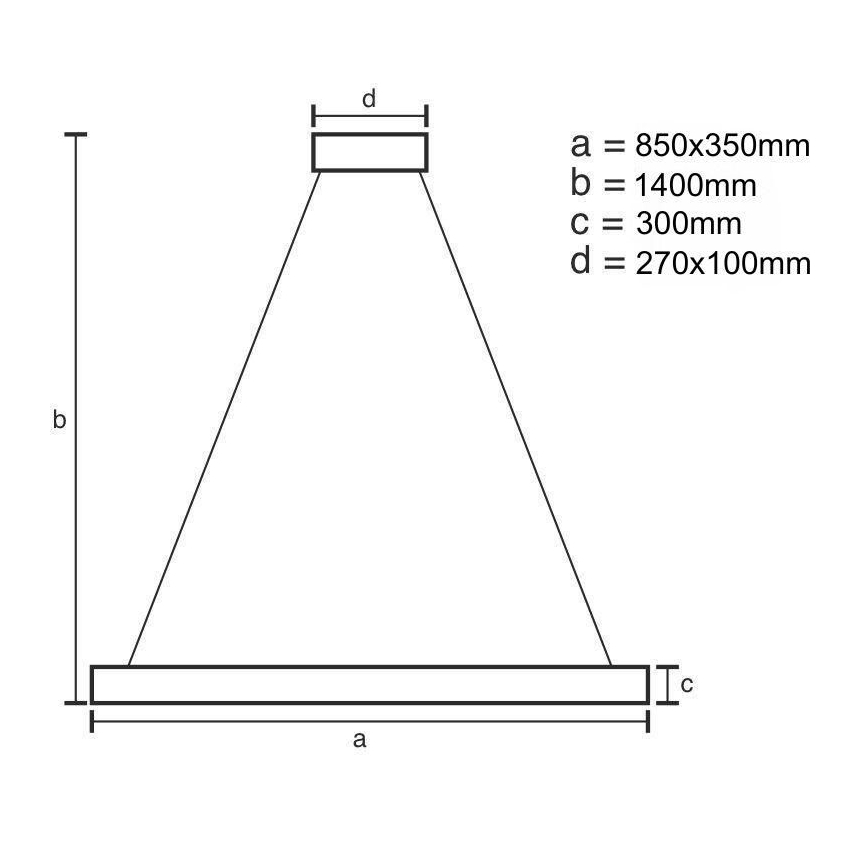 Кришталева підвісна LED люстра з регулюванням яскравості LED/90W/230V 3000-6500K + пульт дистанційного керування