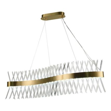 Кришталева підвісна LED люстра з регулюванням яскравості LED/95W/230V 3000-6500K + пульт дистанційного керування