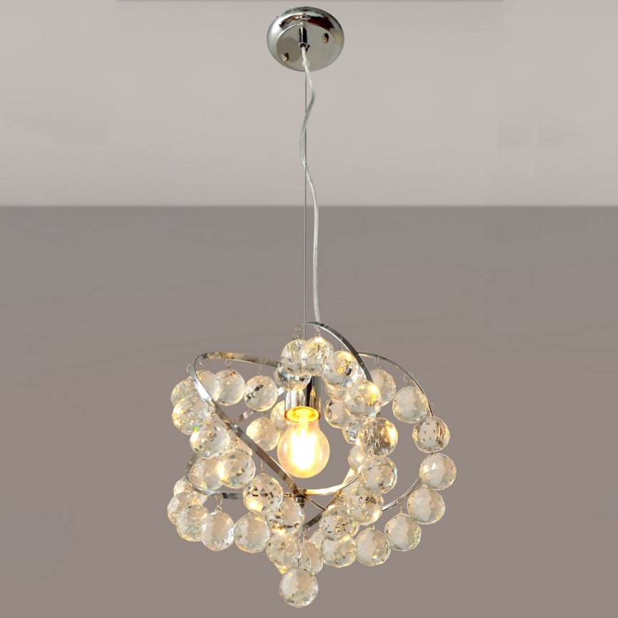 Кришталева підвісна люстра VIOLETA 1xE27/15W/230V
