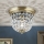 Кришталевий стельовий світильник PLAFOND 1xE27/40W/230V діаметр 26 см бронза