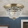 Кришталевий стельовий світильник PLAFOND 3xE27/40W/230V діаметр 35 см бронза