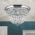 Кришталевий стельовий світильник PLAFOND 3xE27/40W/230V діаметр 35 см глянцевий хром