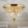 Кришталевий стельовий світильник PLAFOND 3xE27/40W/230V діаметр 35 см золотий