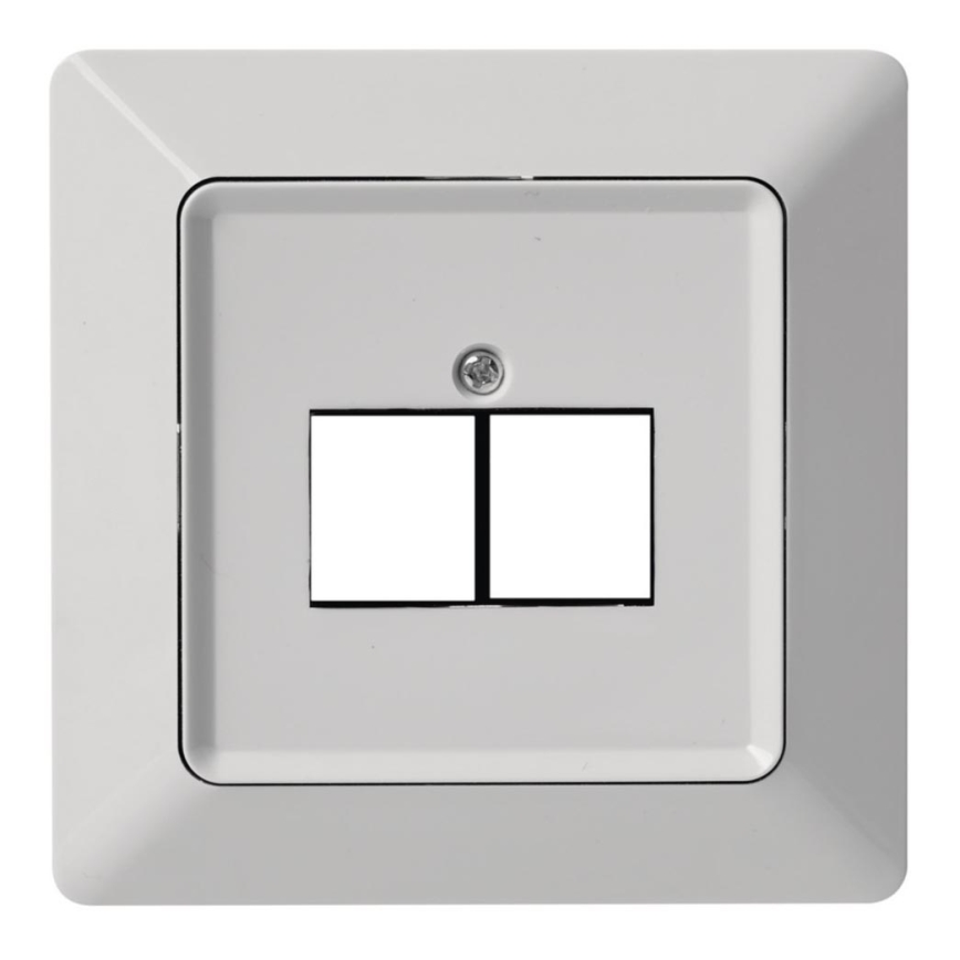 Кришка розетки 2xRJ45