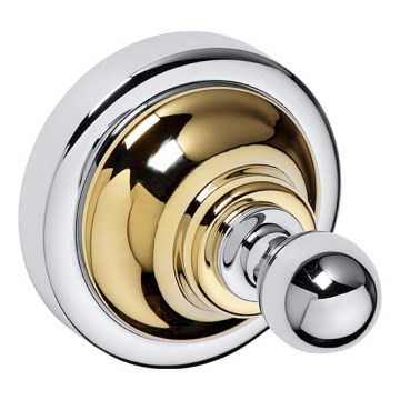 Крючок 6,5x6,5 см, серебристый/золотой