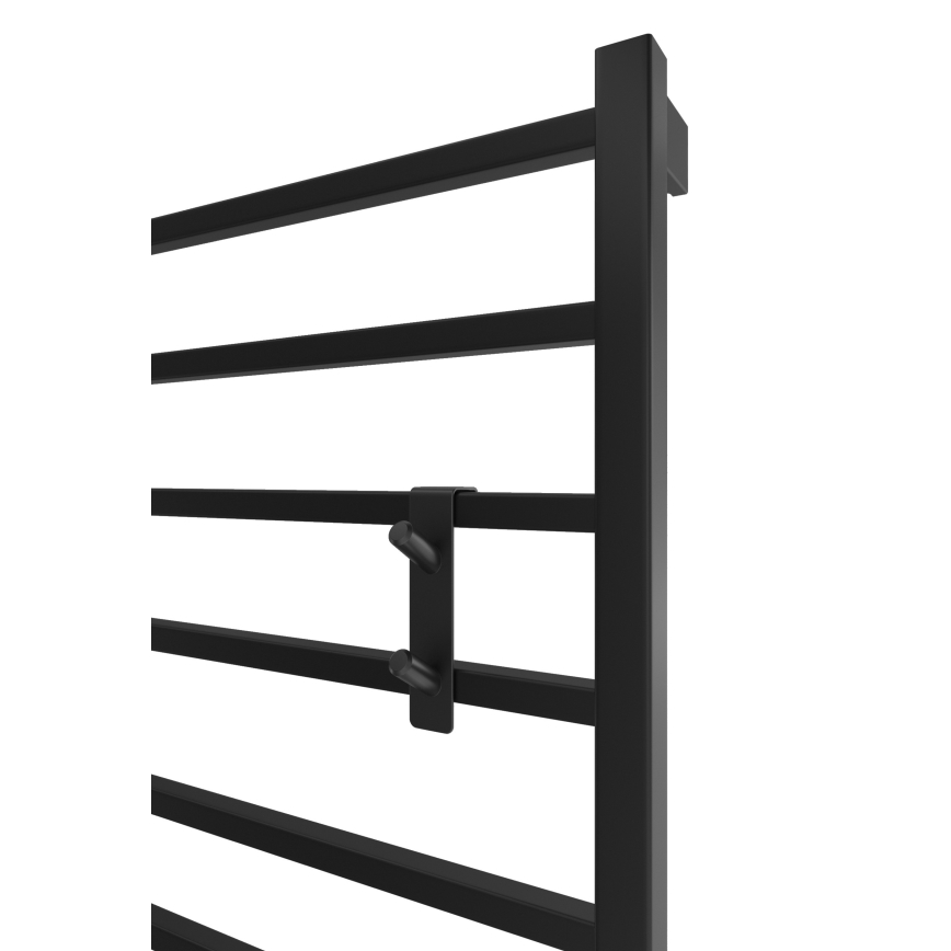 Крючок для радиатора INOX нержавеющая сталь/чёрный