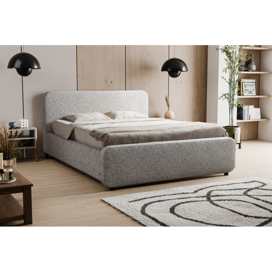 Кровать без матраса LAJLA 160x200 см бежевый