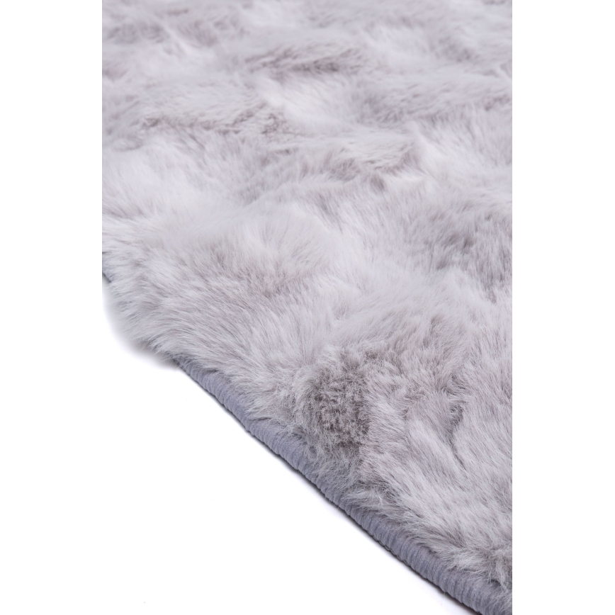 Круглий килим RABBIT BUBBLE 160 cm сірий