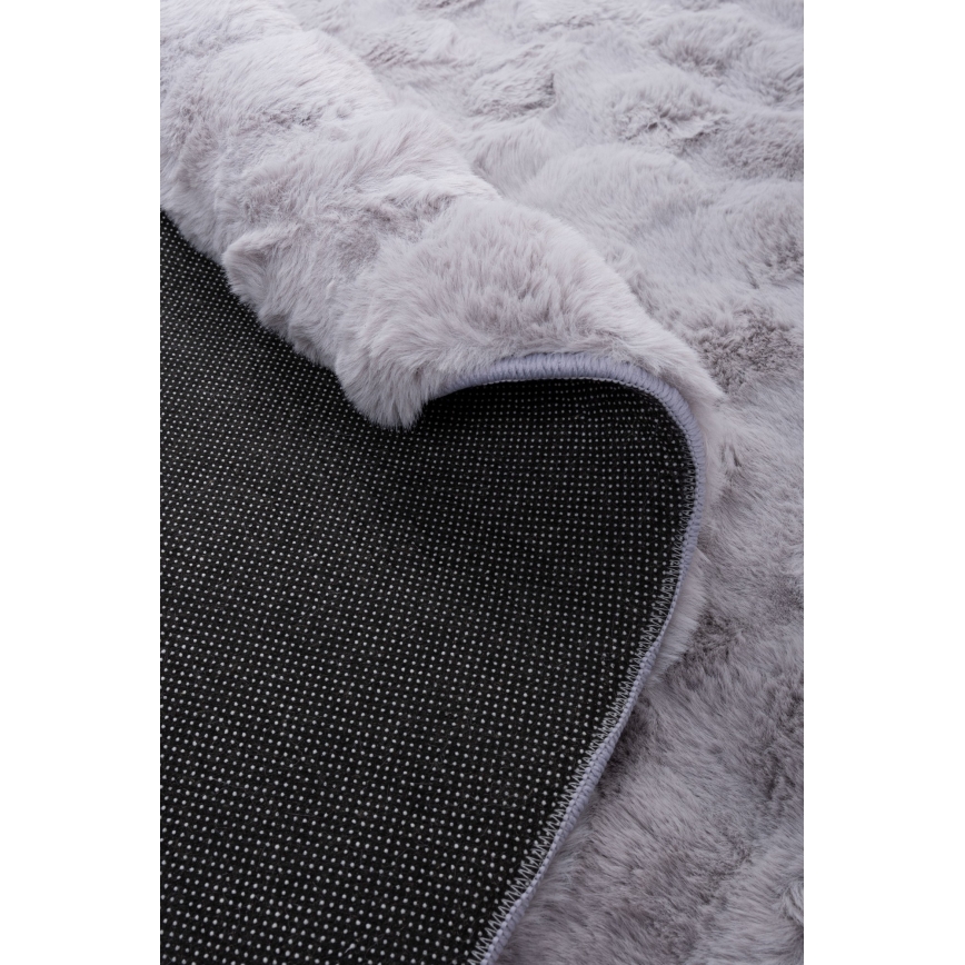 Круглий килим RABBIT BUBBLE 160 cm сірий