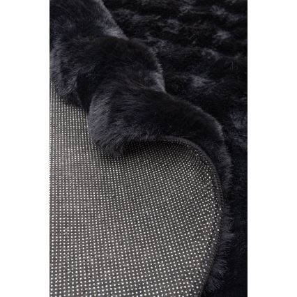 Круглый ковёр RABBIT BUBBLE 160 см чёрный