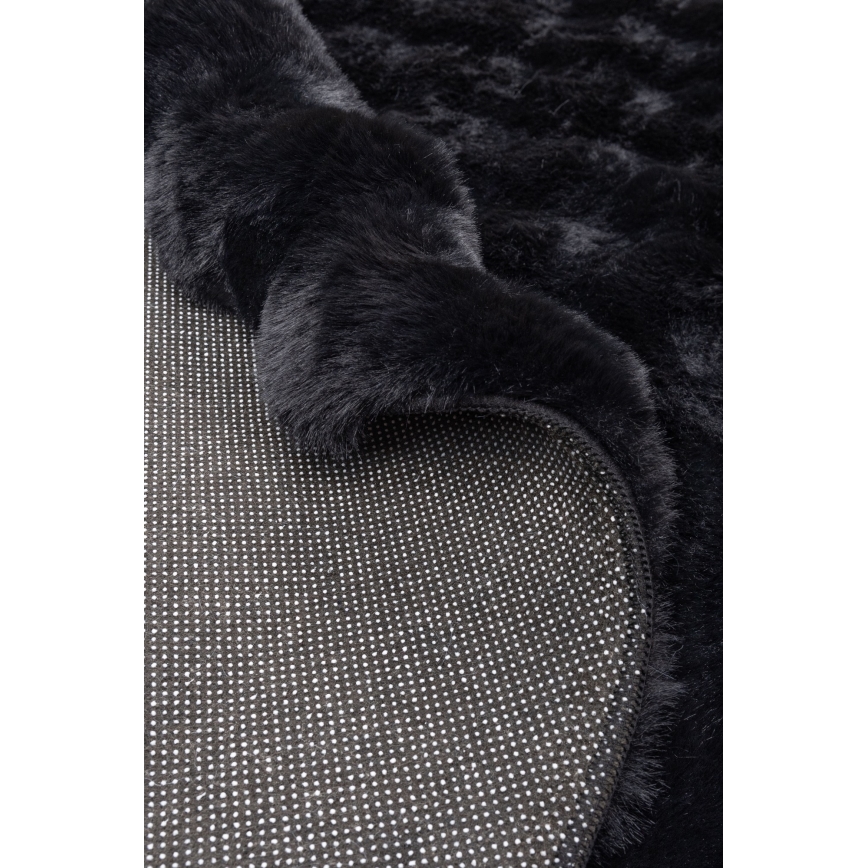 Круглый ковёр RABBIT BUBBLE 160 см чёрный