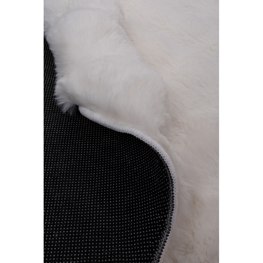 Круглый ковёр RABBIT BUBBLE, 160 см, кремовый