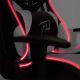Крісло геймерське VARR Flash з LED RGB-підсвіткою + дистанційне керування чорний/білий