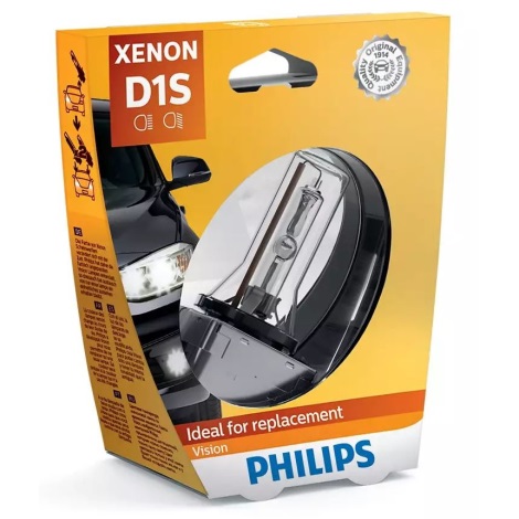 Ксеноновая автомобильная лампа Philips XENON VISION D1S PK32d-2/35W/85V 4300K