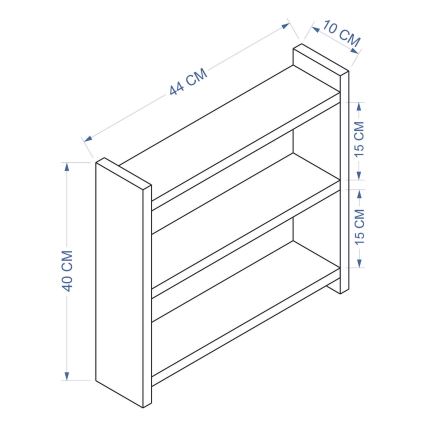 Кухонная полка COSMIC 44x10 см белый