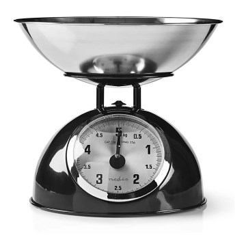 Кухонные ретро-весы с чашей, черные