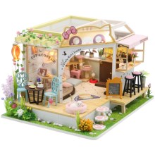 Кукольный домик Кошачья кофейня с садом 2xAAA