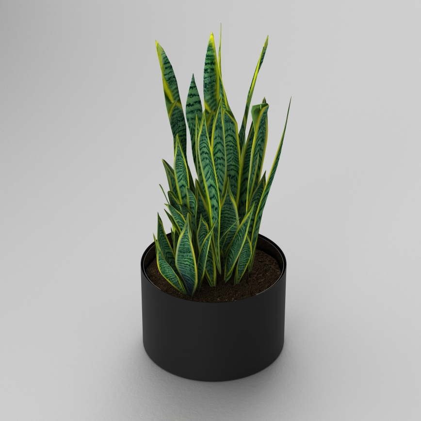 Квітковий горщик 11x17 см чорний