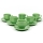 Кофейный сервиз 6x керамическая чашка Lucie с блюдцем зеленый